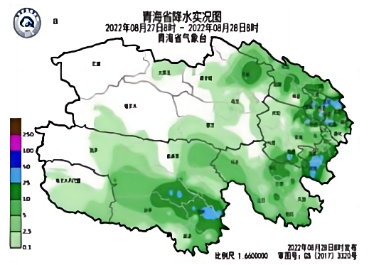2022年8月下旬青海省一次大范围降水天气过程分析(图1)